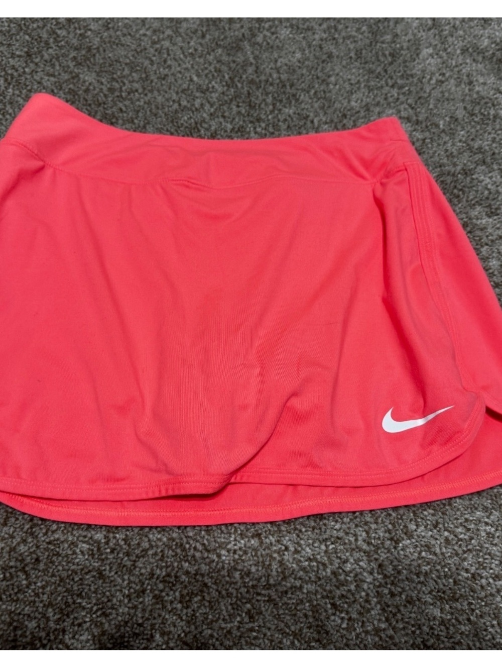 Nike Dri-FIT Womenβs Running Shorts Small Coral Pink Built In Brief Lined